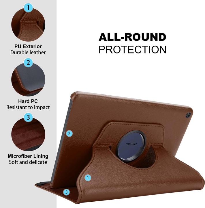 Actual product image Cadorabo Tablet Book Rubber (NO Wake Up) Cover (Huawei MatePad T10s)