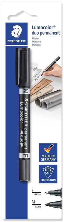 Staedtler LUMOCOLOR - Stylo pour film plastique (Noir, 1.50 mm, 1 x)