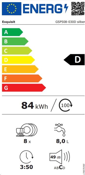 Energie-Label Exquisit GSP508-030D