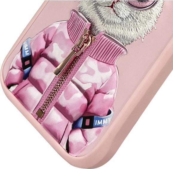 Actual product image Prestigio Nimmy case iPhone 16 Pro 6.3" pink Cool&Cute 2.0 Cat (Apple iPhone 16 Pro)