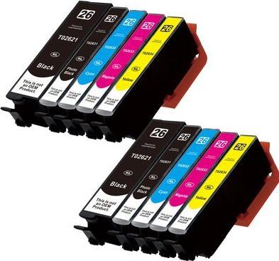 Actual product image Hermex Compatible Epson Expression Premium XP-700 Replacement Ink Cartridges (M, PBK, C, FC, Y)