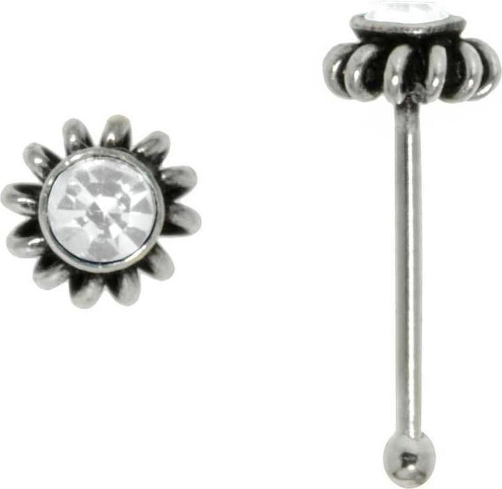Bijouteria Nasenpiercing (Kristall, Silber 925)