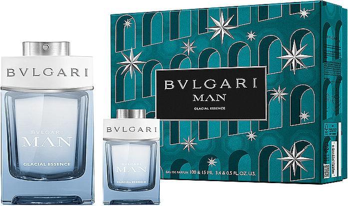 Image du produit Bulgari Bvlgari Man Glacial Essence Christmas 2023 Eau de Parfum 100 / Eau de Parfum 15 (Eau de parfum, 115 ml)
