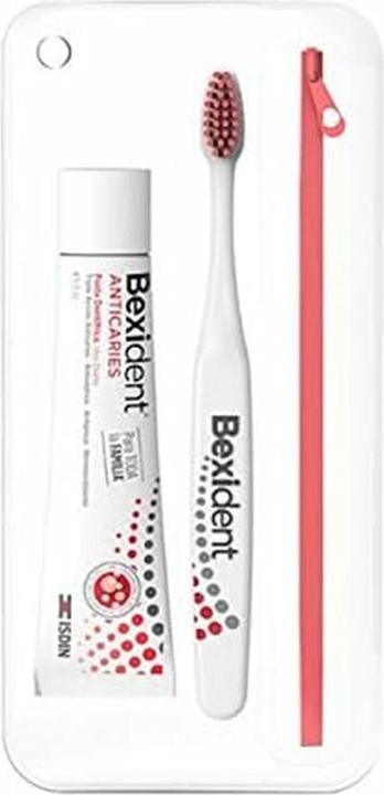 Immagine prodotto Isdin Kit da viaggio Bexident Anticarie con dentifricio e spazzolino 25ml