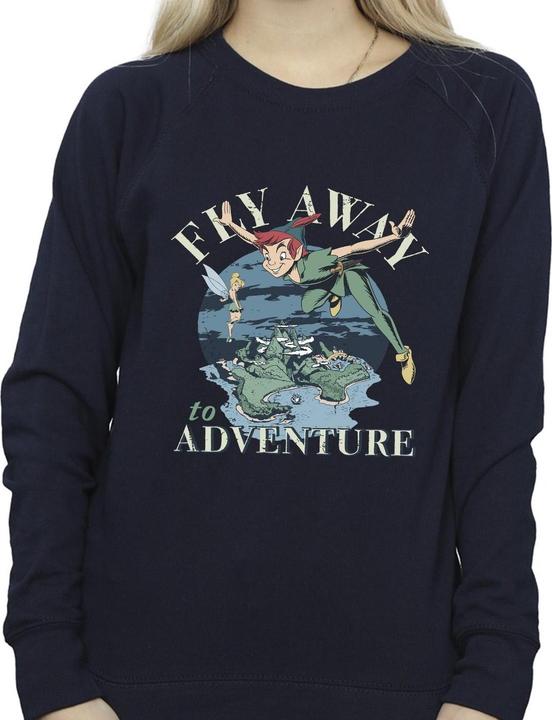 Actual product image Disney Womens/Ladies Peter Pan Fly Away To Adventure Sweatshirt (XXL)