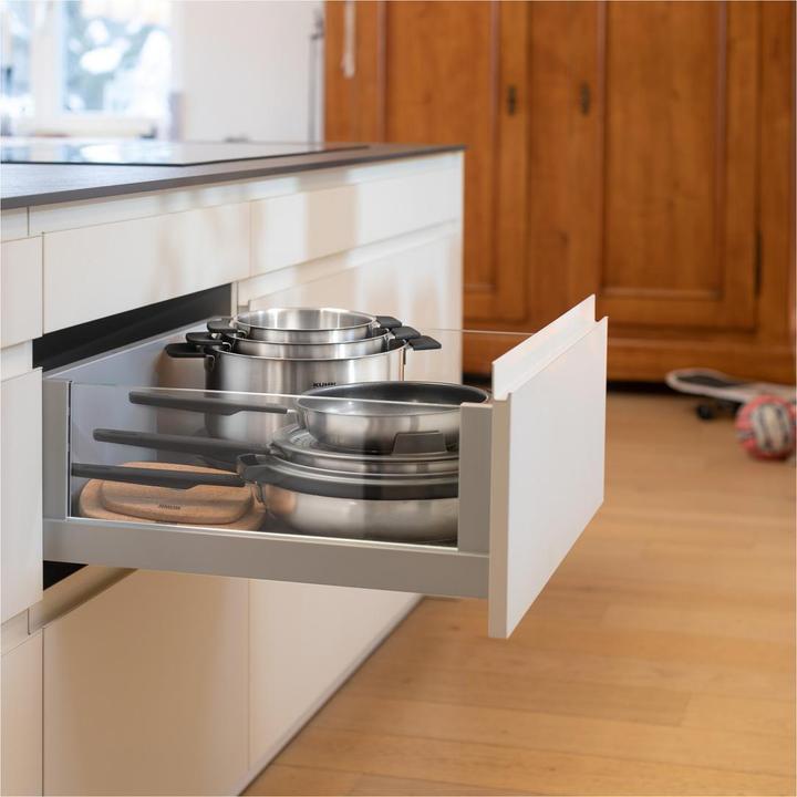 Image du produit Kuhn Rikon SMART & COMPACT Strainer & Splatter guard Ø 20 / 24 cm (24 cm, Verre)