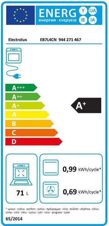 Etichetta energetica Electrolux EB7L4CN