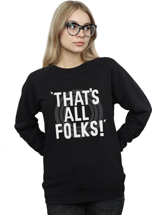 Image du produit Looney Tunes - Sweat THAT'S ALL FOLKS TEXT - Femme (M)
