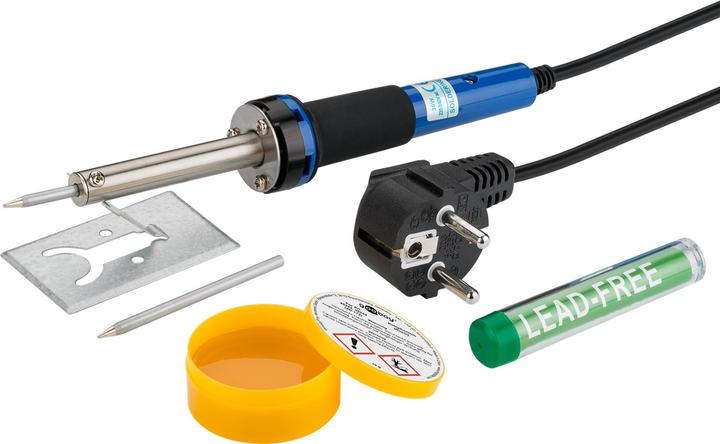 Actual product image FixPoint Soldering iron set Soldering set for fine soldering work, 30 W, 5 pcs.