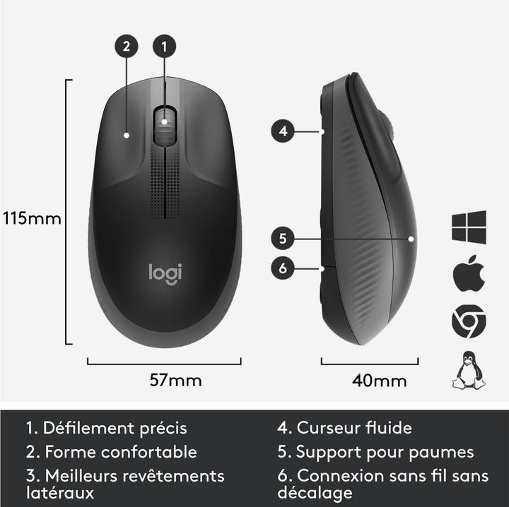 Image du produit Logitech M190 (Sans fil)