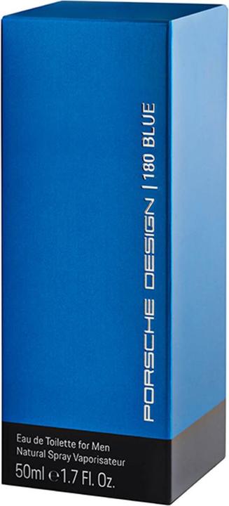 Actual product image Porsche Design 180 Blue Eau de Toilette 50 ml (Eau de toilette, 50 ml)