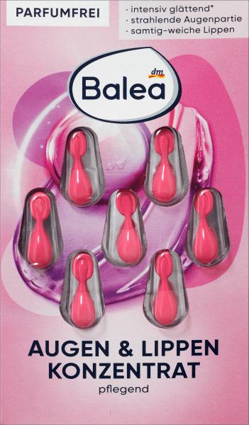 Produktbild dm Balea Konzentrat Augen & Lippen (Serum, Tag + Nacht)
