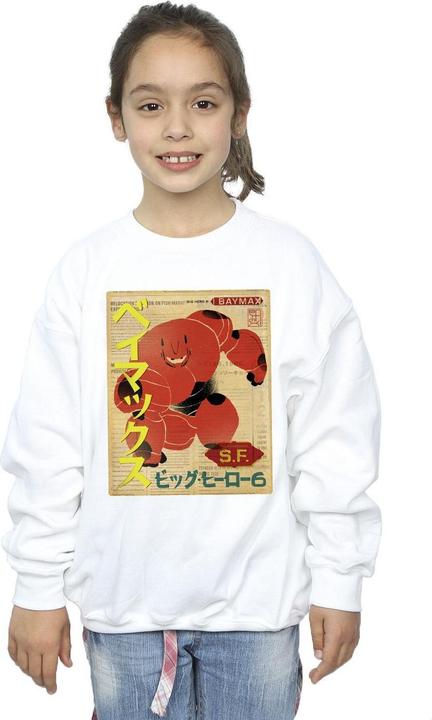 Immagine prodotto Disney Big Hero 6 Baymax Baymax Newspaper Felpa Ragazze (152, 158)