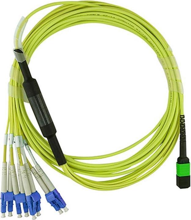 Image du produit CBO Câble de breakout fibre optique MTP/4xLC G.657.A1 monomode 7.5 mètres