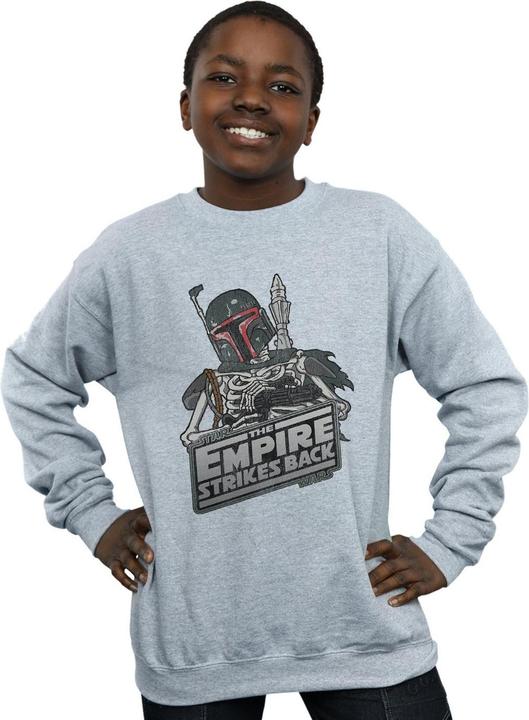 Actual product image Star Wars Boys Boba Fett Skeleton Sweatshirt (152, 158)