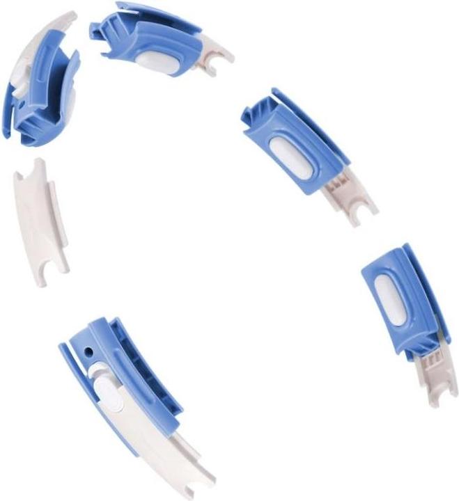 Actual product image HMS Hula Hop HHM15 with magnet and weight blue + counter (44 cm)