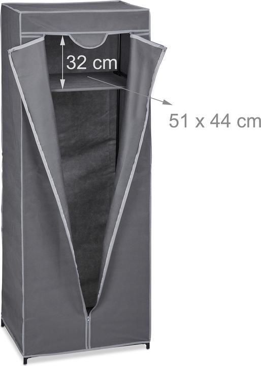 Immagine prodotto Relaxdays Armadio in-tessuto (60 x 45 x 157 cm)