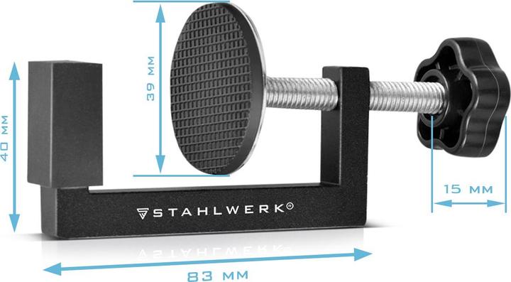 Produktbild Stahlwerk G-Klemmen 4er Set zur Holzbearbeitung, G-Klammer, Schraubklemmen (55 mm)