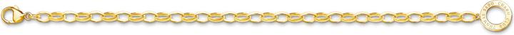 Immagine prodotto Thomas Sabo Bracciale Charm Classic placcato oro (19.50 cm, Argento 925)