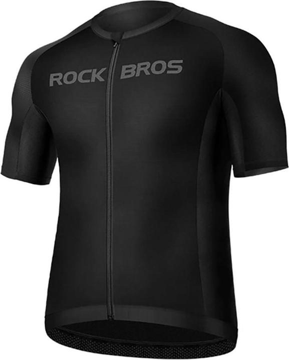 Rockbros 15120002002 short sleeve cycling jersey M - black (M)