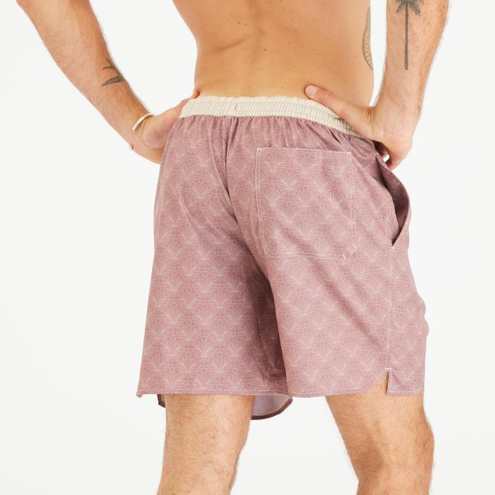 Image du produit Olaian Men’s Swim Shorts Surf 100 18" Long - Palmer Mole Pink (S)