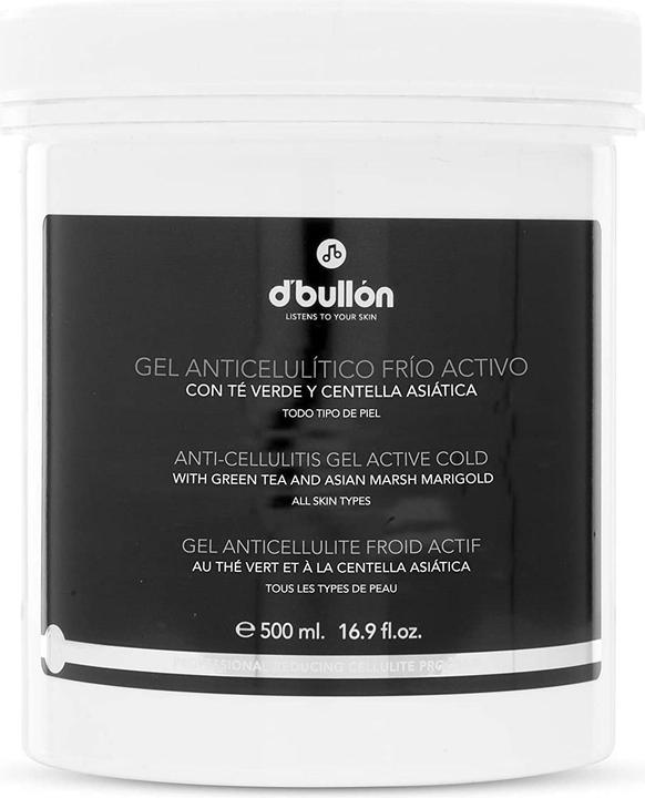 Valquer D'Bullón Anti-Cellulite Körpergel mit aktivem Kühleffekt, grünem Tee und asiatischem Centella (Körpergel, 500 ml)