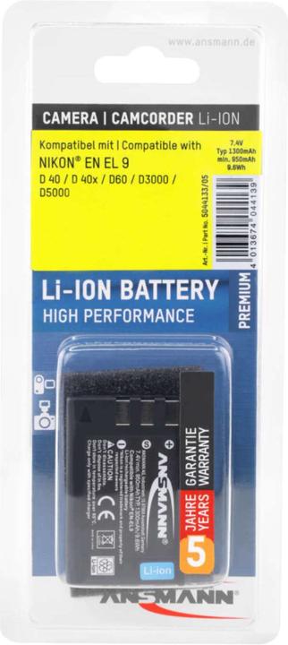 Image du produit Ansmann A-Nik FR EL 9 (Batterie)