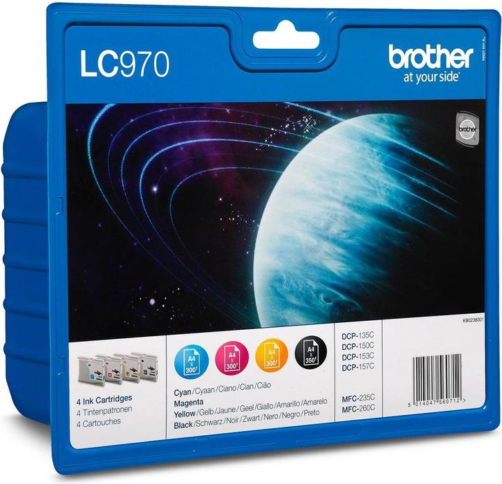 Immagine prodotto Brother LC-970VALBPDR BK/C/M/Y BLISTER DI INCHIOSTRO (M, C, Y, FC)