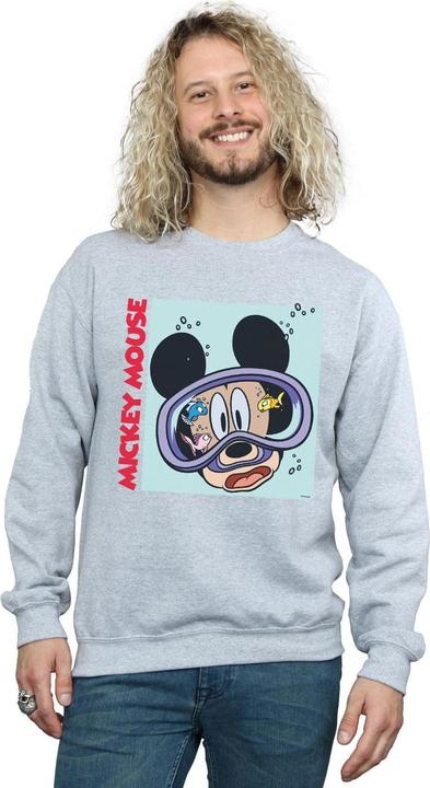 Actual product image Disney Mens Mickey Mouse Under Water Sweatshirt (S)