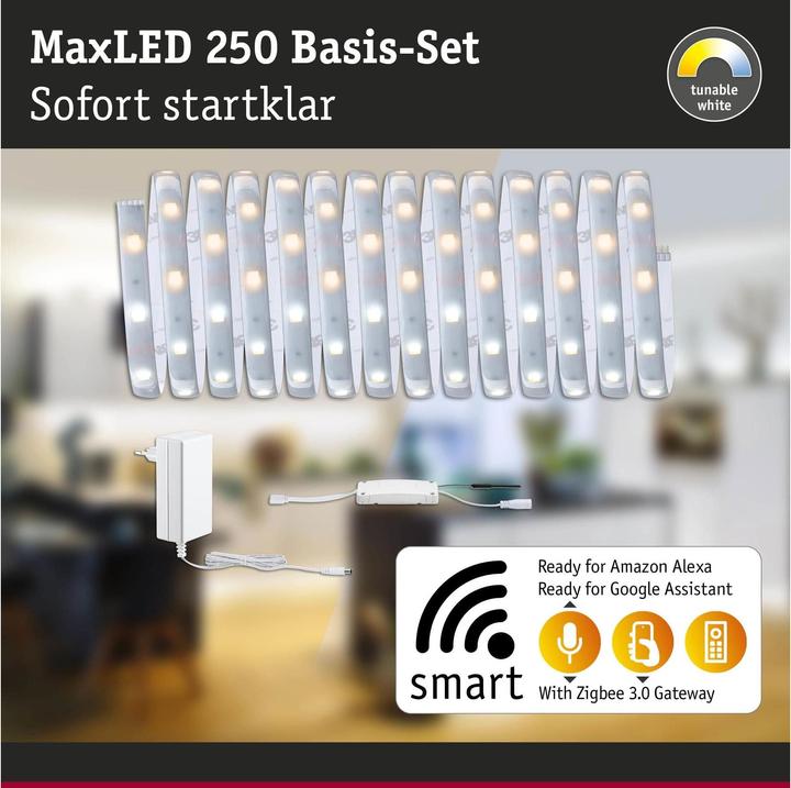 Actual product image Paulmann MaxLED 250 Stripe Set (White, 500 cm, Indoor)