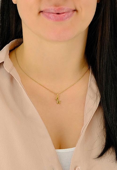 Produktbild Muau Pendant giraffe yellow gold 750, 19x9mm (750/18K Gelbgold)