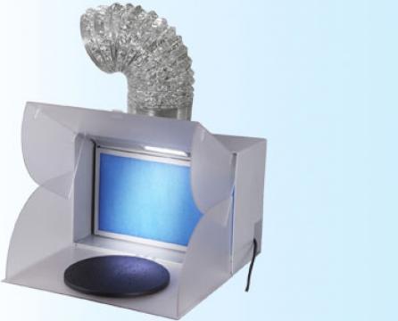 Image du produit Système d'aspiration de la cabine de pulvérisation de l'aérographe avec lumière LED