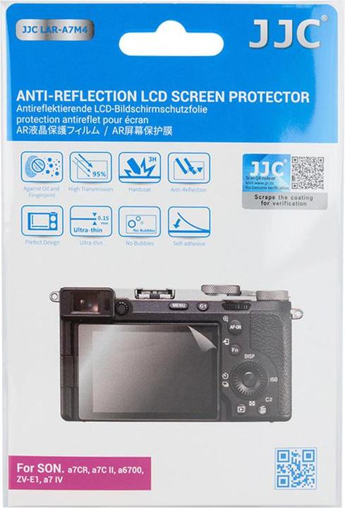 Immagine prodotto JJC LAR A7M4 Protezione dello schermo LCD antiriflesso (Sony A7CR, Sony A7C II, Sony A6700, Sony ZV (Pellicola protettiva)