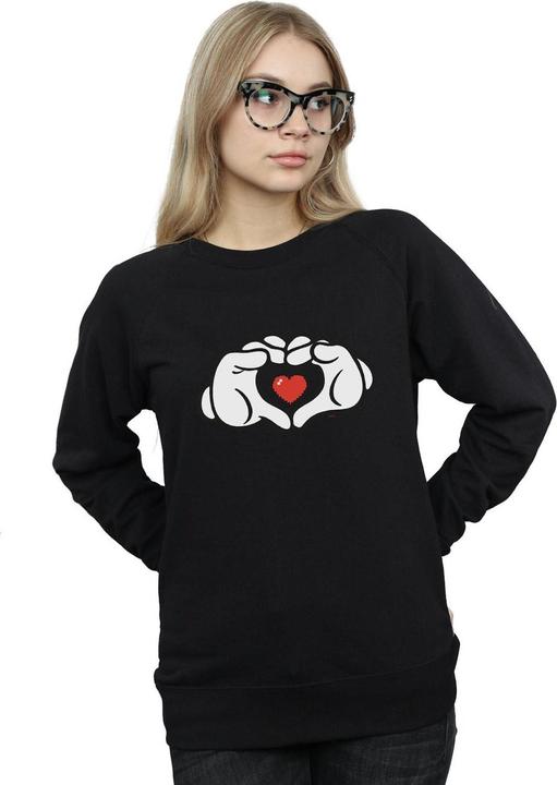 Immagine prodotto Disney Mickey Mouse Heart Hands Felpa Donna (M)