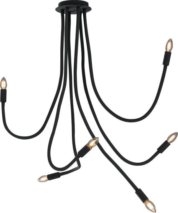 Immagine prodotto Luce ambiente Design LUCE Design Lover, plafoniera a 6 canali E14 nero (E14)