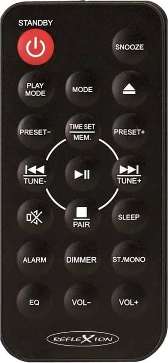 Actual product image Reflexion HIF79FM Stereo system FM, Bluetooth®, USB, MP3, CD, AUX, Incl. remote control, Incl. loudspeakers (Bluetooth, 1x 32 W)