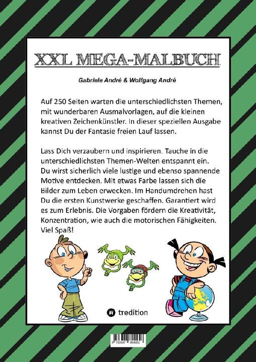 Produktbild Mega Malbuch - 250 Seiten - Lustige Motive - Spannende Themen - Verschiedene Welten - Ein Abenteuer