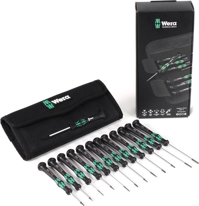 Immagine prodotto Wera Kraftform Micro 12 Universal 1 (Viti con testa a intaglio, Chiave a brugola, Torx (TX), Fessura croce Phillipps (PH))
