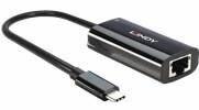Actual product image Lindy USB 3.2 Type C Gigabit Ethernet Converter (USB-C 3.2 Gen 1, RJ45 (1x))