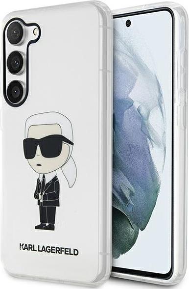 Image du produit Karl Lagerfeld KLHCS23LHNIKTCT S23 Ultra S918 étui rigide transparent Ikonik (Samsung Galaxy S23 Ultra)