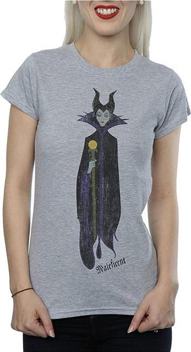 Immagine prodotto Disney Interactive Studios Femme/Les femmes - T-shirt classica Maléfique in laine chinée (XXL)