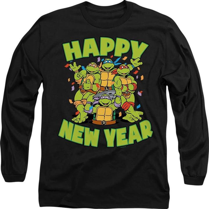 Actual product image Teenage Mutant NT Unisex Adult Group New Year T-Shirt (XXL)