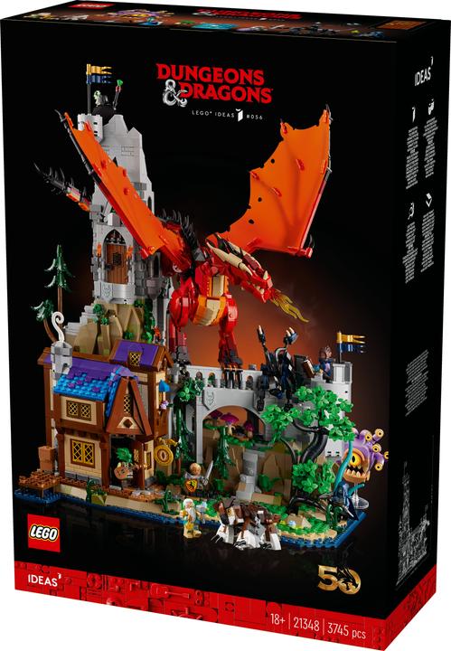 Actual product image LEGO 21348 Dungeons & Dragons: The Saga of the Red Dragon (21348, LEGO Ideas, LEGO Rare Sets)