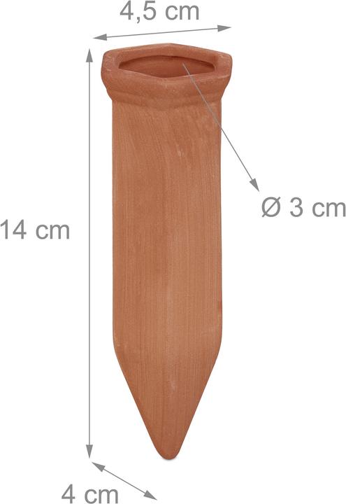 Actual product image Relaxdays Watering spikes (Clay cone)