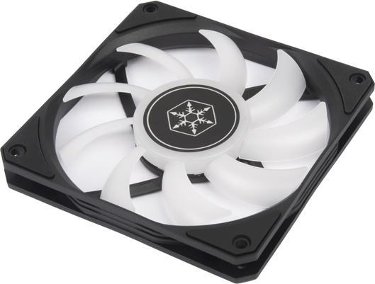 Actual product image Silverstone SST-AS120B-ARGB, RGB fan (120 mm, 1 x)