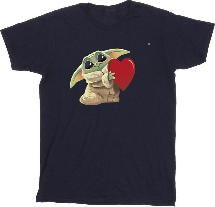 Image du produit Star Wars - T-shirt THE MANDALORIAN THE KIDS WITH HEART - Fille (140, 146)