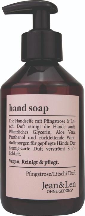 Jean & Len Hand Soap Peony and Litchi (Liquid soap, 250 ml)