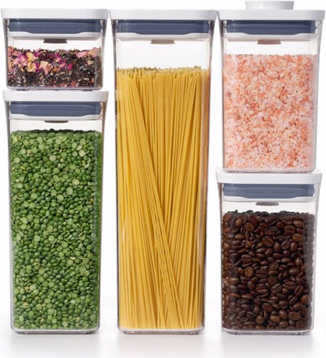 Immagine prodotto OXO Set di contenitori Promo GG Pop, 5 pezzi, 2.1L, 1.6L, 2x 1L, 0.4L (2.10 l)