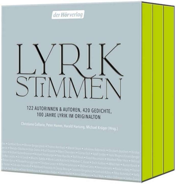 Produktbild Lyrikstimmen (Christiane Collorio, Peter Hamm, Harald Hartung, Michael Krüger, Deutsch)