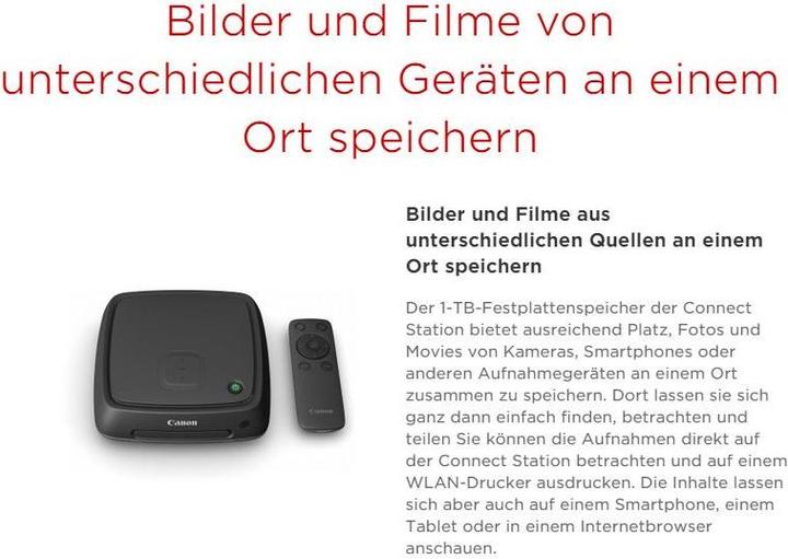 Actual product image Canon CS100 Connect Station